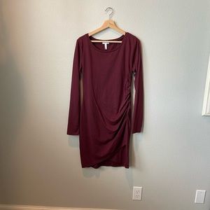 Leith long sleeve cotton ruched dress